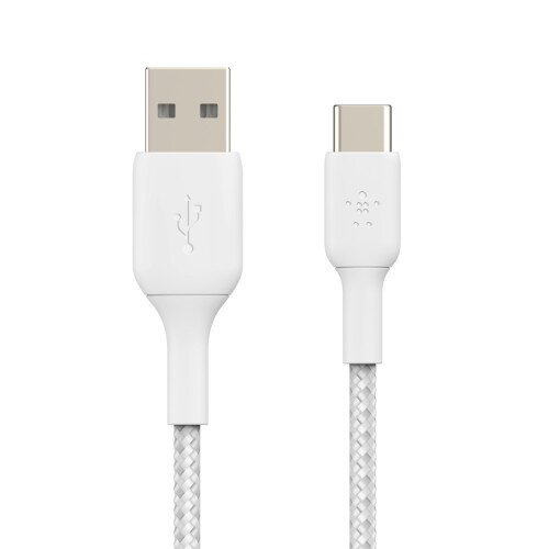 Belkin Boost Charge Braided USB-C to USB-A Cable - 15.0 - Centimeters - White