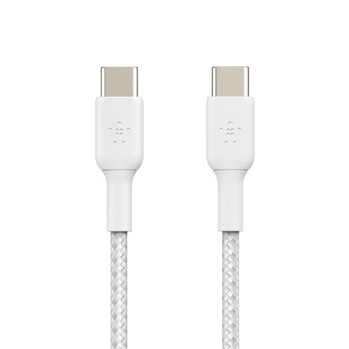 Belkin Boost Charge Braided USB-C to USB-C Cable - White