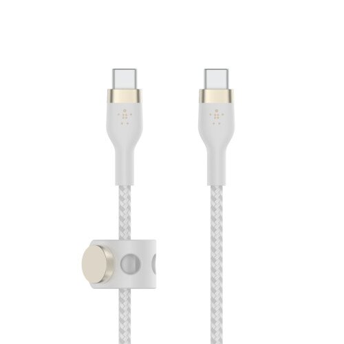 Belkin BOOST CHARGE PRO Flex USB-C to USB-C Cable - White - 2 Meter