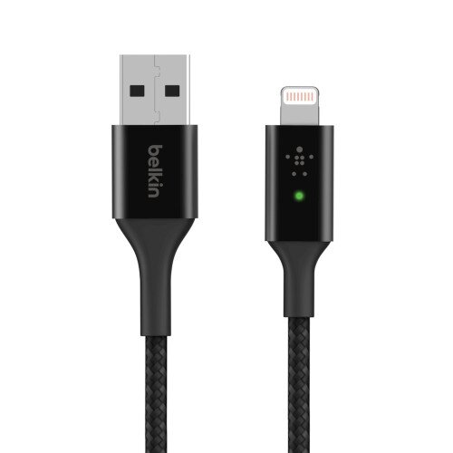Belkin BOOST CHARGE Smart LED Lightning to USB-A Cable - Black