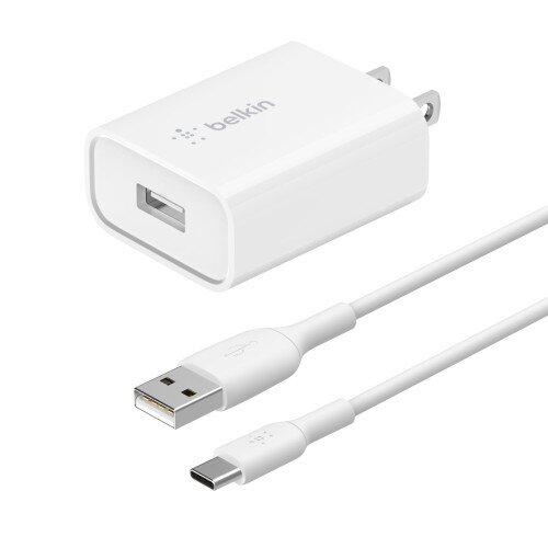 Belkin BOOST CHARGE USB-A 18W Quick Charge 3.0 + USB-A-to-C Cable Wall Charger