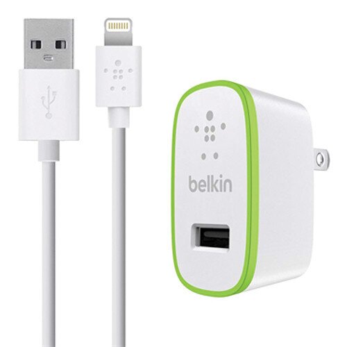 Belkin BOOST UP Home Charger with Lightning to USB ChargeSync Cable (12 watt/2.4 Amp)