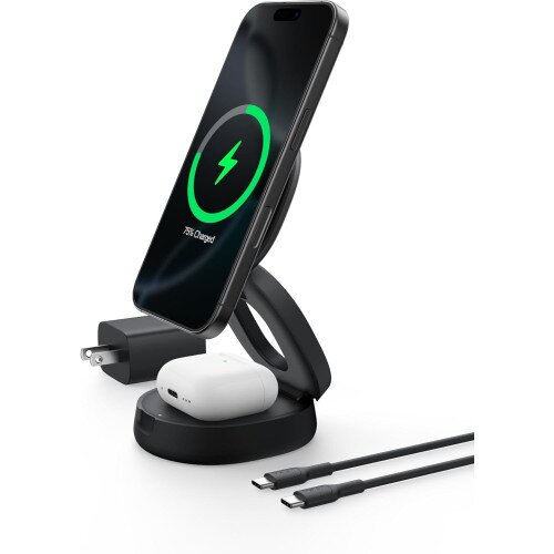 Belkin BoostCharge 2-in-1 Convertible Magnetic Charging Stand with Qi2 15W