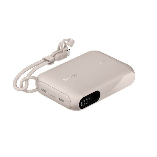 Belkin BoostCharge Power Bank with Display - 10K - Sand