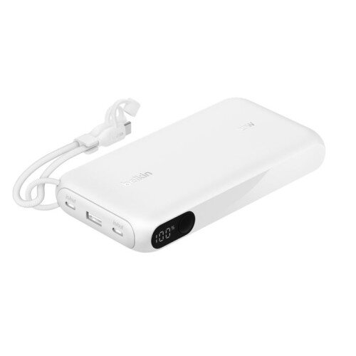 Belkin BoostCharge Power Bank with Display - 20K - White