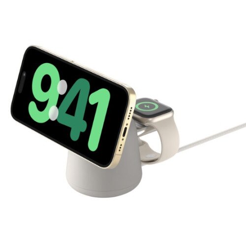 Belkin BoostCharge Pro 2-in-1 Wireless Charging Dock with MagSafe 15W