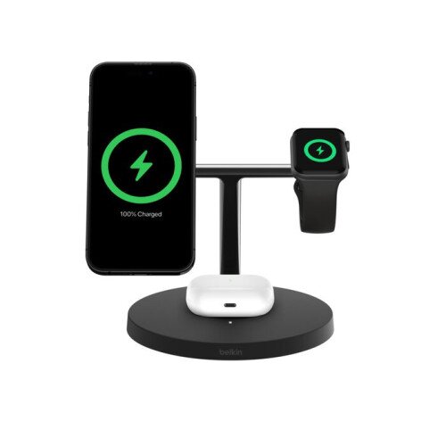 Belkin BoostCharge Pro 3-in-1 Wireless Charging Stand with Qi2 15W