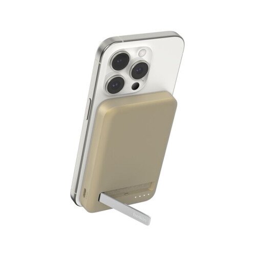 Belkin BoostCharge Pro Magnetic Power Bank with Qi2 15W - 5K - Gold