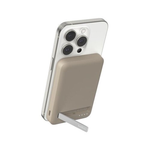 Belkin BoostCharge Pro Magnetic Power Bank with Qi2 15W - 5K - Sand