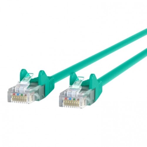 Belkin CAT5e Ethernet Patch Cable Snagless, RJ45, M/M - Green - 6.0 - Feet