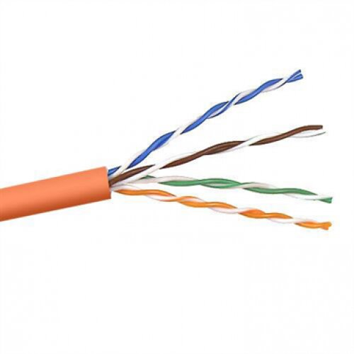 Belkin CAT5e Solid Bulk Cable - Orange - 1000.0 - Feet