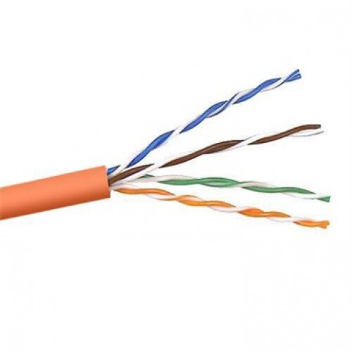 Belkin CAT5e Stranded Bulk Cable - Orange - 1000.0 - Feet
