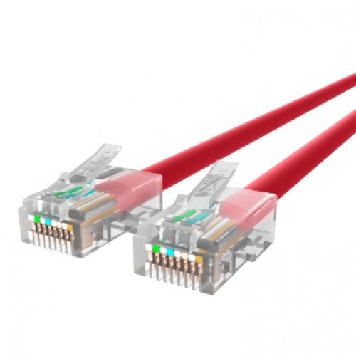 Belkin CAT6 Ethernet Patch Cable, RJ45, M/M - Red - 16.0 - Feet