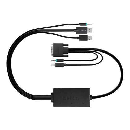 Belkin DisplayPort to DVI-D + USB A/B + Audio Smart Combo Cable