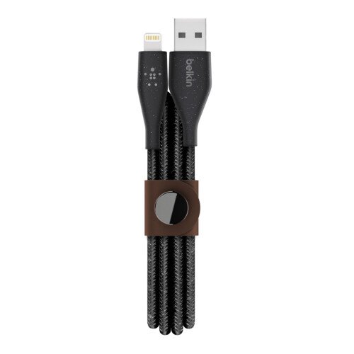 Belkin DuraTek Plus Lightning to USB-A Cable with Strap - 6.0 - Feet - Black - 4