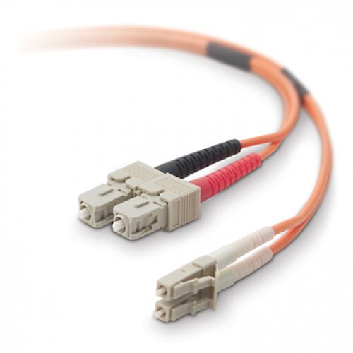 Belkin Fiber Optic Cable; Multimode LC/SC Duplex MMF, 62.5/125 - 15.0 - Meters