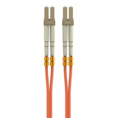 Belkin Fiber Optic Cable; Orange Multimode LC/LC Duplex, 50/125 OM2 - 1.0 - Meters