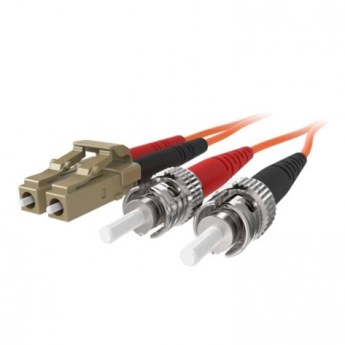 Belkin Fiber Optic Cable; Orange Multimode LC/ST Duplex, 50/125 OM2 - 5.0 - Meters