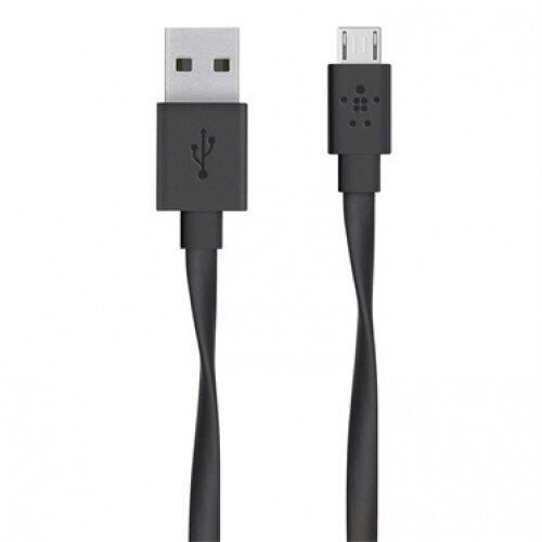 Belkin MIXIT Flat Micro-USB to USB-A Cable - Black