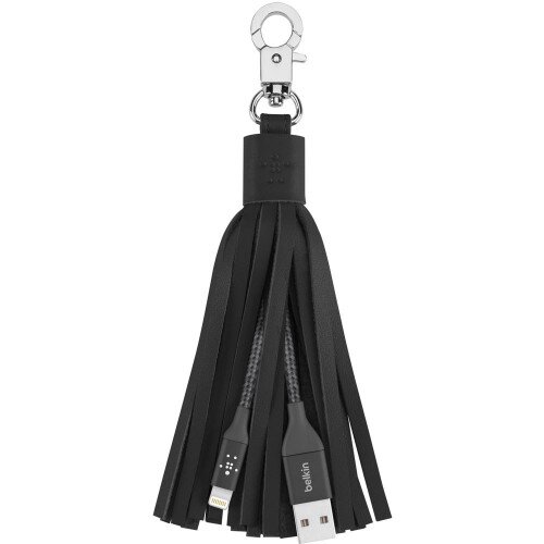 Belkin MIXIT Lightning to USB Leather Tassel - Black