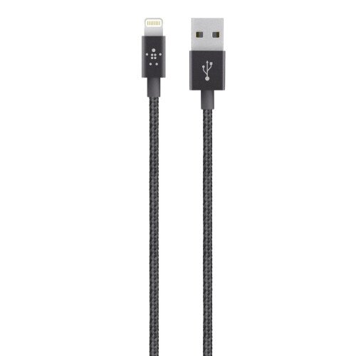 Belkin MIXIT Metallic Lightning to USB Cable - Black - 4.0 - Feet - 10-Pack