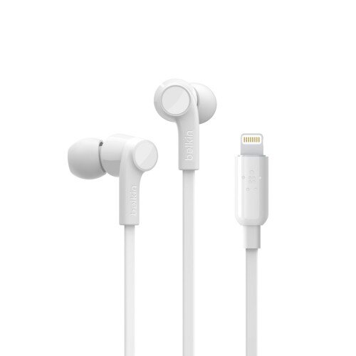 Belkin RockStar Headphones with Lightning Connector - White