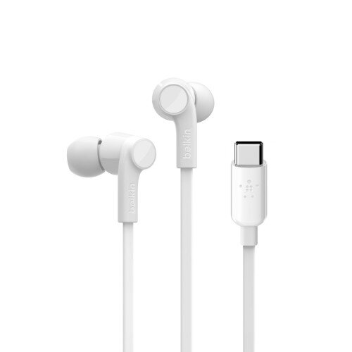Belkin SoundForm Wired Earbuds with USB-C Connector - White