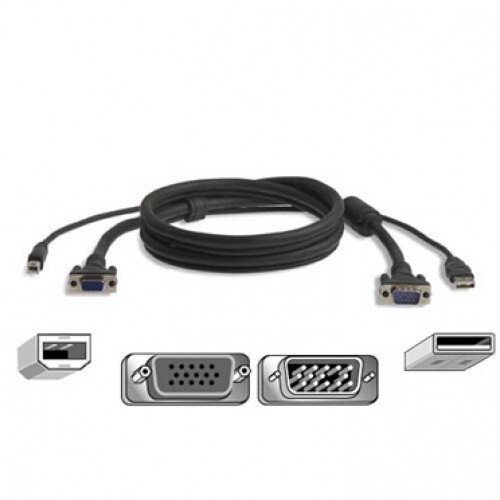 Belkin VGA + USB B to VGA + USB A Combo Cable