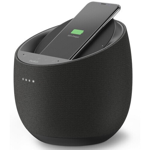 Belkin SoundForm Elite Hi-Fi Smart Speaker + Wireless Charger with Alexa + Airplay 2 - Black