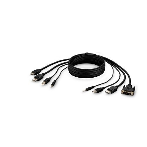 Belkin TAA (1) DVI to HDMI (1) DP-DP/USB/AUD CBL - 10.0 - Feet