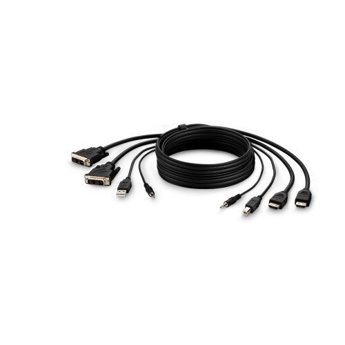Belkin TAA 2 DVI to HDMI/USB/AUD CBL VD MM USB A/B - 10.0 - Feet