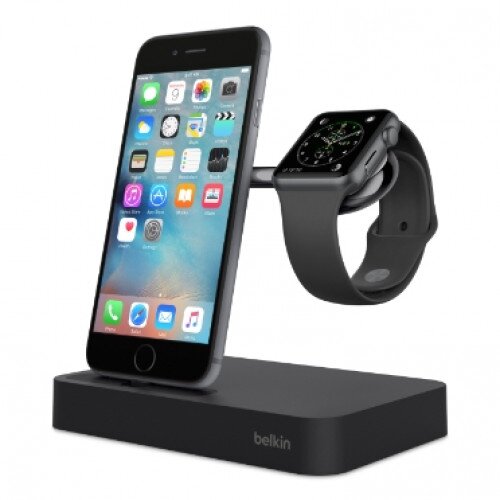 Belkin Valet Charge Dock for Apple Watch + iPhone - Black