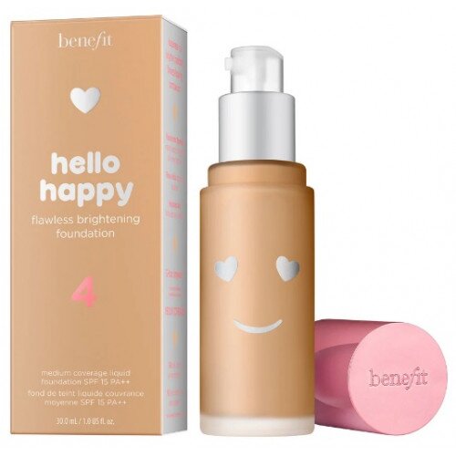 Benefit Cosmetics Hello Happy Flawless Brightening Foundation - Full - 4 Medium Neutral