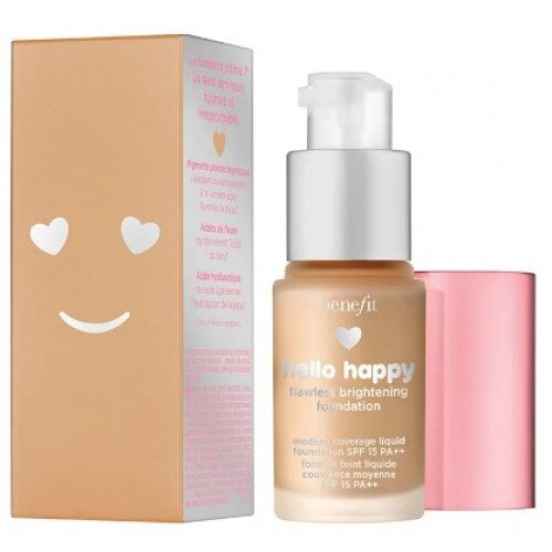 Benefit Cosmetics Hello Happy Flawless Brightening Foundation - Mini - 4 Medium Neutral