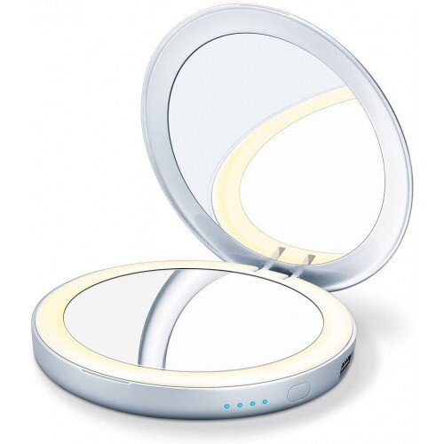 Beurer BS 39 Illuminated Cosmetics Mirror with PowerBank