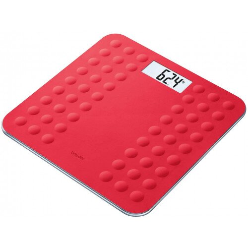 Beurer GS 300 Glass Bathroom Scale - Coral