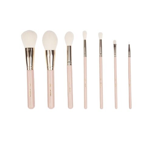 BH Cosmetics Travel Series 7 Piece Face & Eye Brush Set with Bag