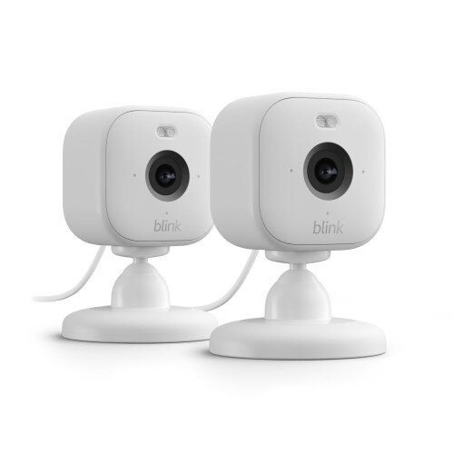 Blink Mini 2 Plug-in Smart Security Camera without Weather Resistant Adapter - 2 Camera - White
