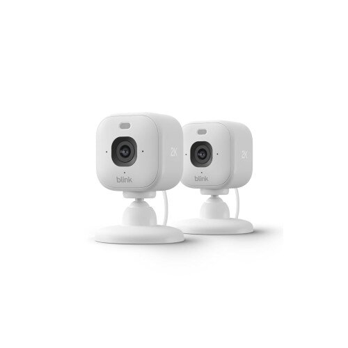 Blink Mini 2K+ Plug-in Home & Pet Security Camera - 2-Pack - White