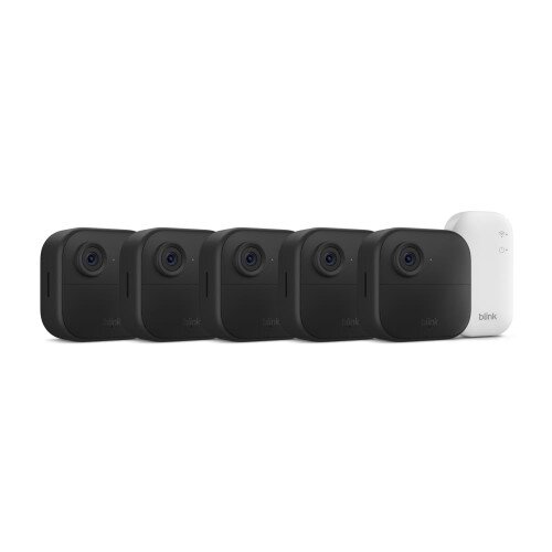 Blink Outdoor 4 (4th Gen) Wireless Smart Security Camera with Sync Module Core - 5 Camera System