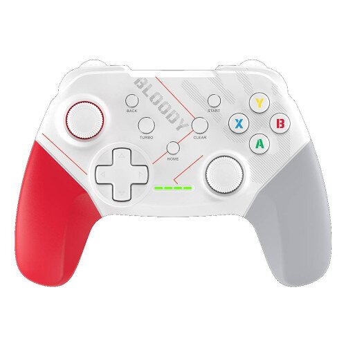 Bloody GPW50 2.4G Wireless RGB Gaming Controller - Sports White