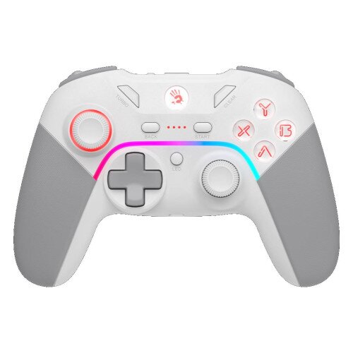 Bloody GPW70 2.4G Wireless RGB Gaming Controller - Sports White