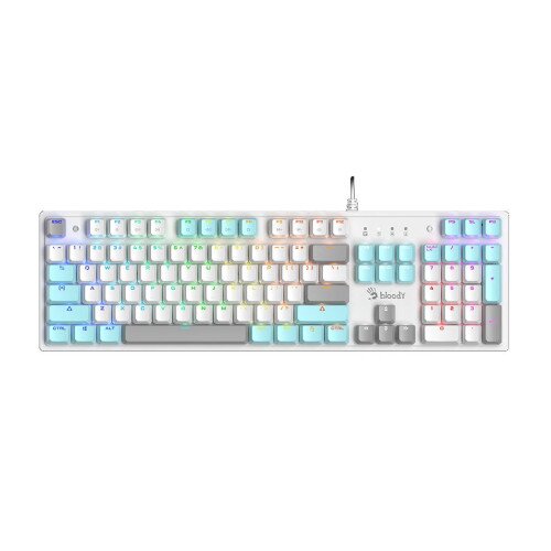 Bloody S510R Mechanical Switch RGB Gaming Keyboard - Icy White