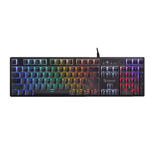Bloody S520N Mechanical Switch RGB Gaming Keyboard - Pudding Black
