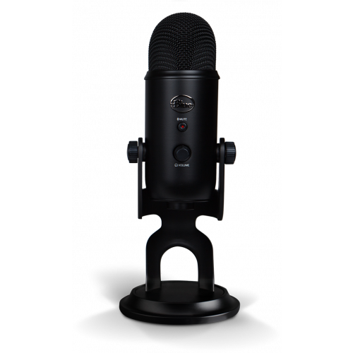 Logitech G Blue Yeti Premium Multi-Pattern USB Microphone with Blue VO!CE - Blackout