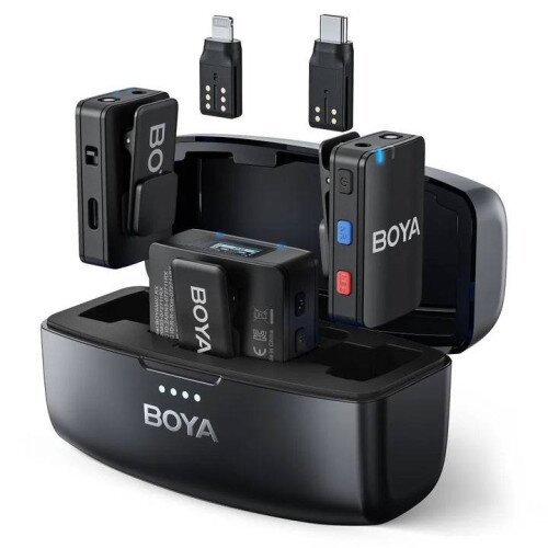 BOYA BOYAMIC 2.4GHz Dual-Channel Wireless Microphone System - Black