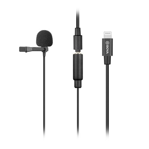 BOYA BY-M2 Clip-on Lavalier Microphone for iOS devices