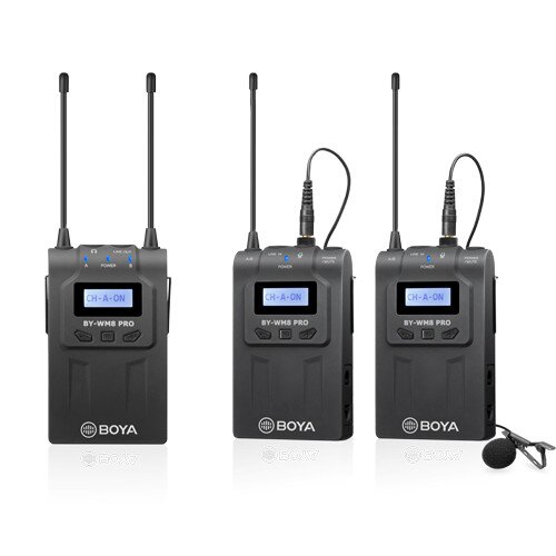 BOYA BY-WM8 Pro-K2 UHF Dual-Channel Wireless Microphone System
