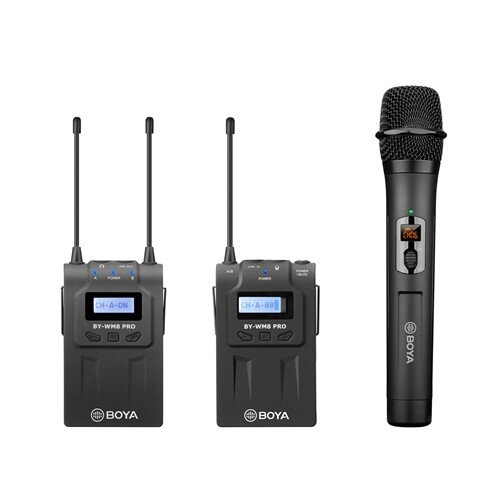 BOYA BY-WM8 PRO-K4 UHF Dual-Channel Wireless Microphone System