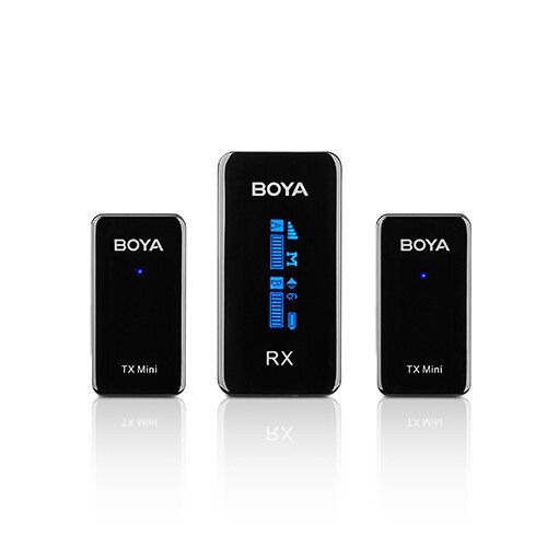 BOYA BY-XM6-S2 Mini Ultracompact 2.4GHz Dual-Channel Wireless Microphone System